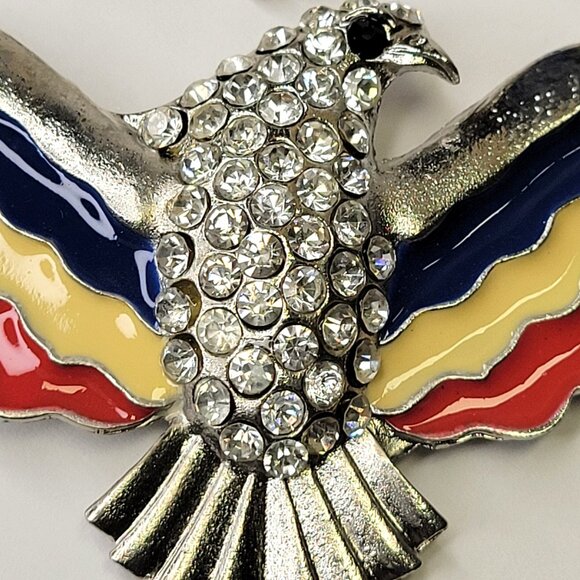 Eagle Pendant Necklace Statement Bird Pendant - Picture 5 of 13